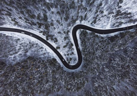 Prenájom dodávky v zime.